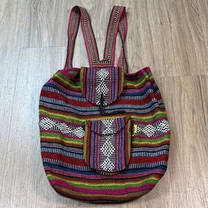 Colorful Striped Women's Backpack